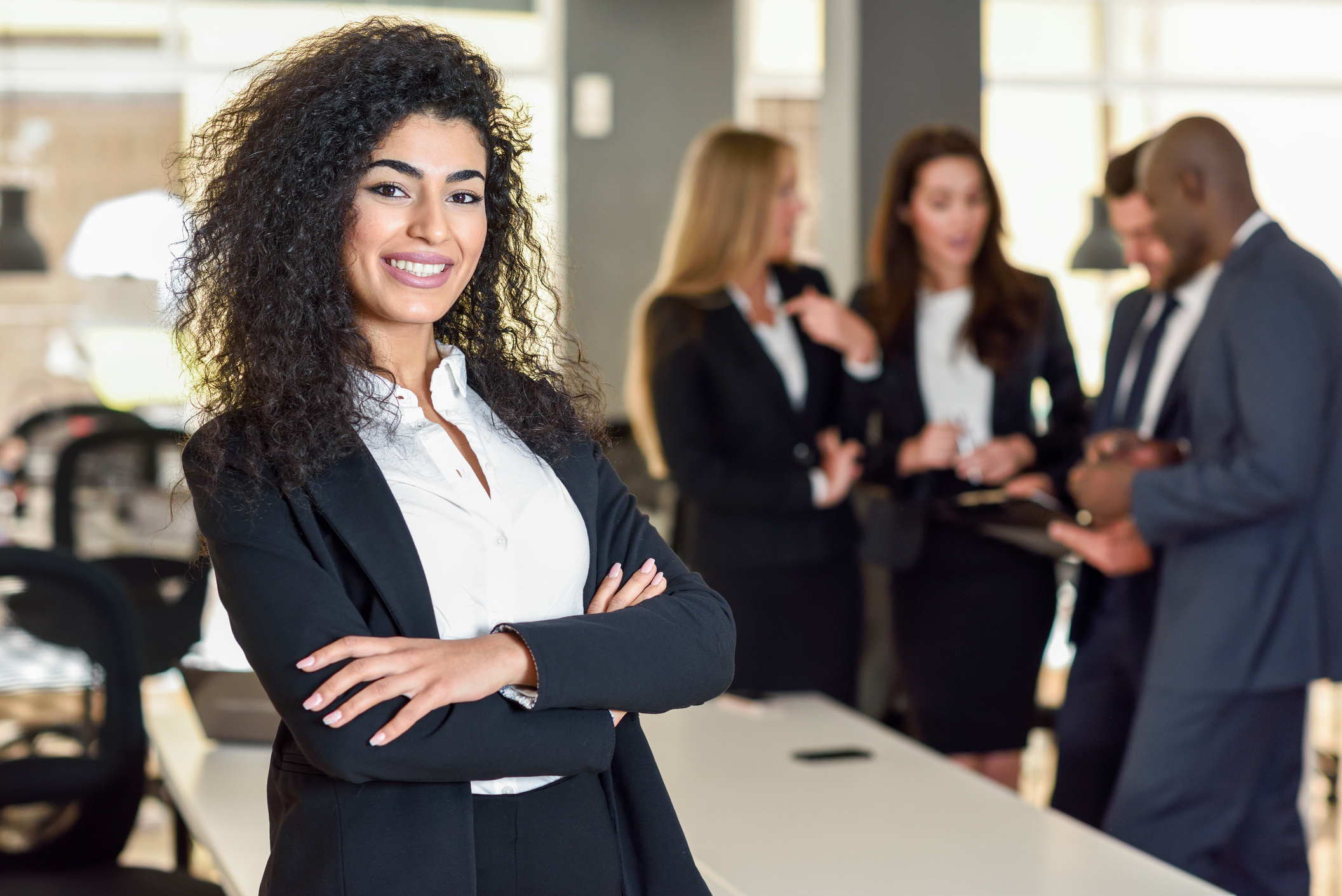 Businesswoman Leader in Modern Office 